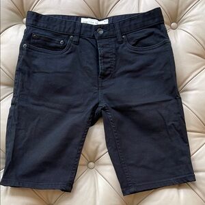 Topman Black Jean Shorts